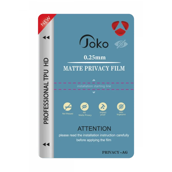 Mey İthalat®  TPU 0.25MM HD Makine Mat Hayalet Ekran Koruyucu