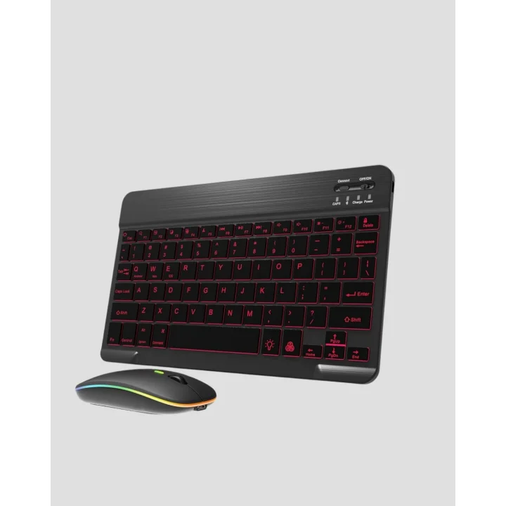 Mey İthalat® Türkçe Q Klavye RGB Işıklı Ergonomik Tasarımlı
