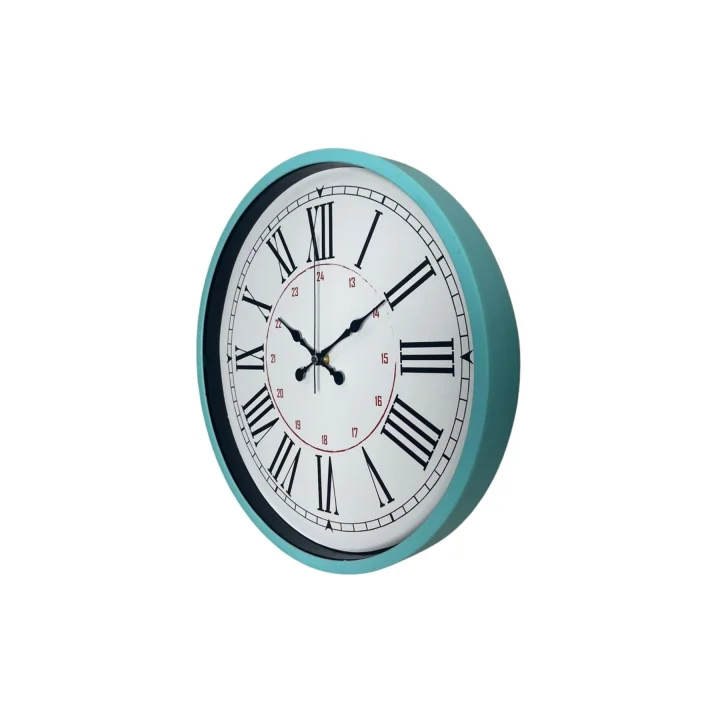Mey İthalat® Turkuaz 36 Cm Dekoratif Duvar Saati