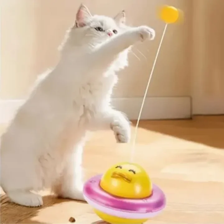 Mey İthalat® UFO Şekilli Ördek Kedi Oyuncağı