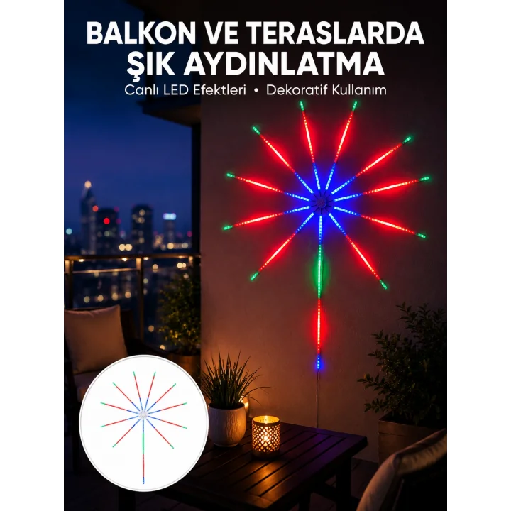 Mey İthalat® Uygulama Destekli RGB LED  Duvar Aydınlatması Yeni Nesil