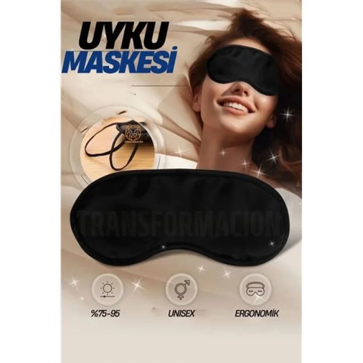 Mey İthalat® Uyku Maskesi Göz Uyku Maskesi 2 ADET 721237