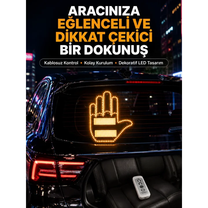 Mey İthalat® Uzaktan Kumandalı Çok Fonksiyonlu Araç Led Işığı