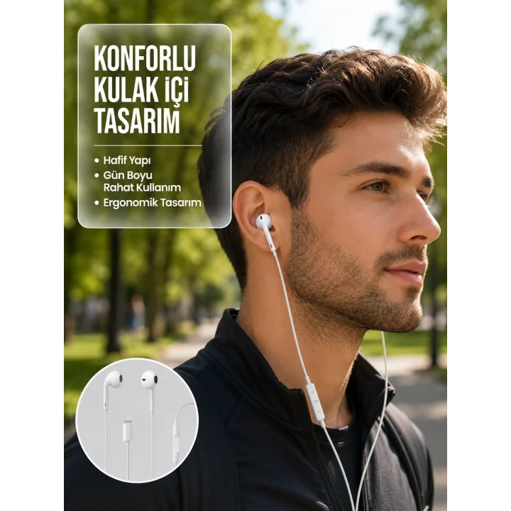 Mey İthalat® Uzaktan Kumandalı Mikrofonlu Mükemmel Ses Deneyimi Kulaklık Yeni Nesil