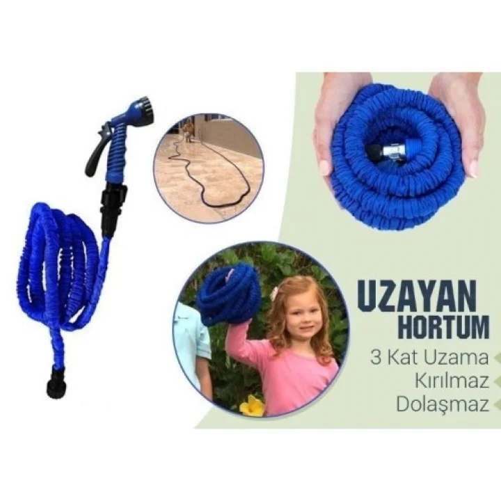 Mey İthalat® Uzayan Bahçe Sulama Araç Yıkama Hortumu
