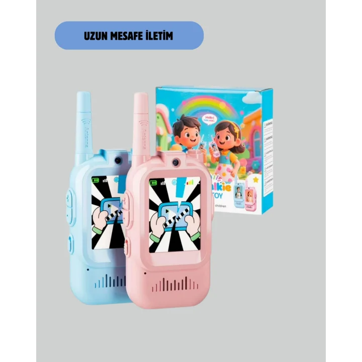 Mey İthalat® Uzun Menzilli Video Walkie Talkie Eğitici ve Eğlenceli Oyuncak