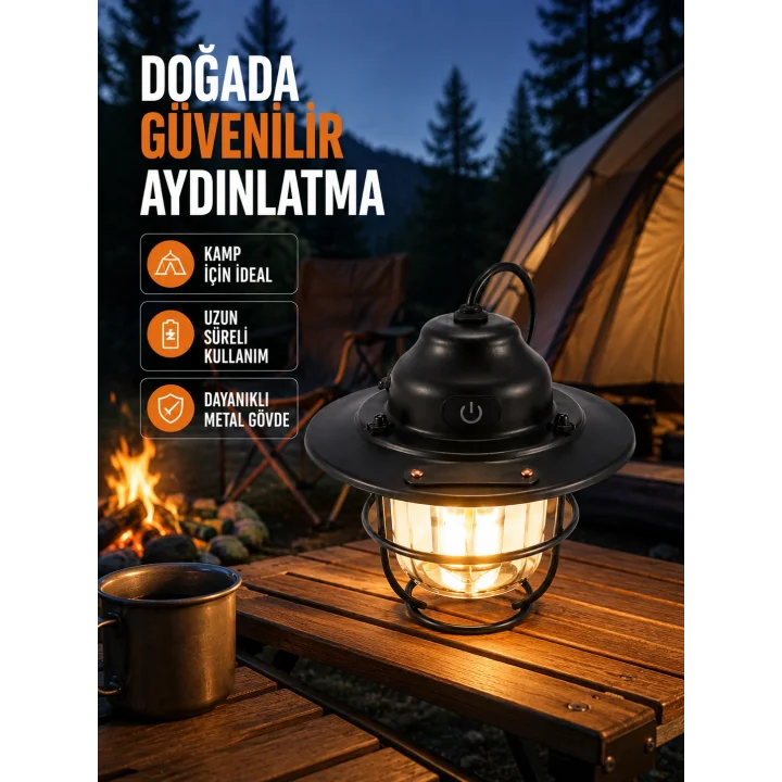 Mey İthalat® Uzun Ömürlü Bataryalı Outdoor LED Gece Lambası