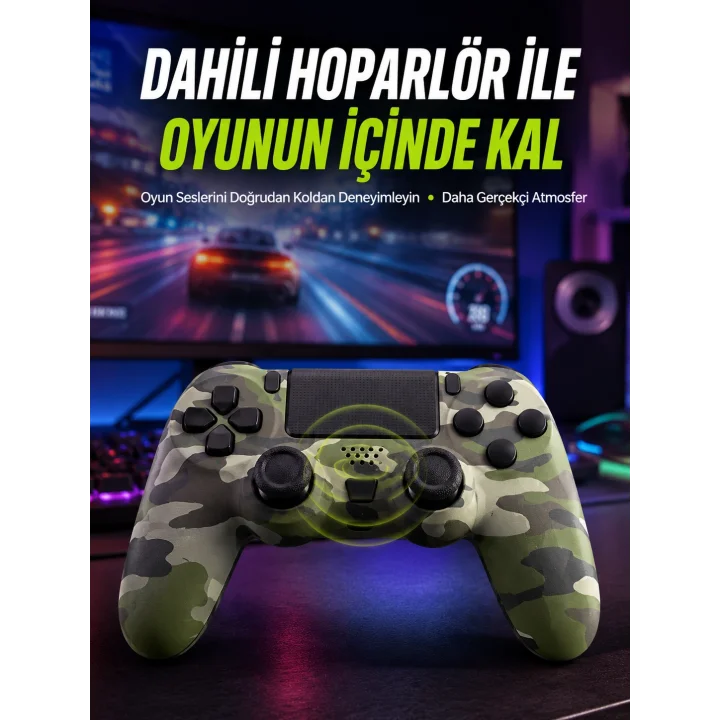Mey İthalat® Uzun Pil Ömürlü Oyun Kolu – USB ile Hızlı Şarj Desteği
