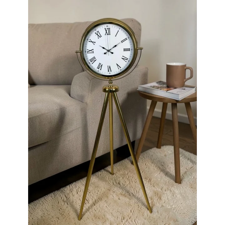 Mey İthalat® Victoria Gold Tripod Ayaklı Saat