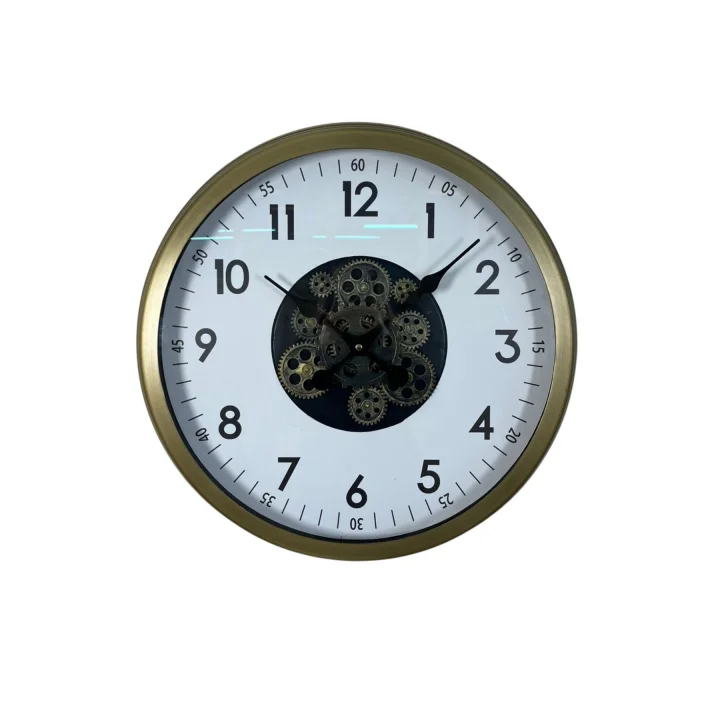 Mey İthalat® Vintage 60 Cm Çarklı Modern Duvar Saati