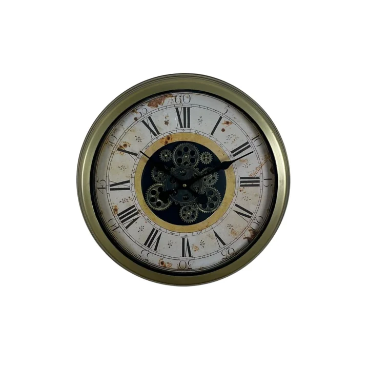 Mey İthalat® Vintage Aurea 60 Cm Çarklı Duvar Saati
