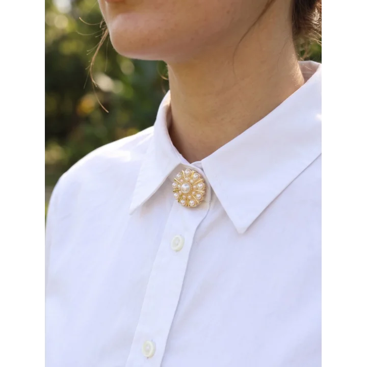 Mey İthalat® Vintage Model Gold Renk Düğme veya Manşet Broşu