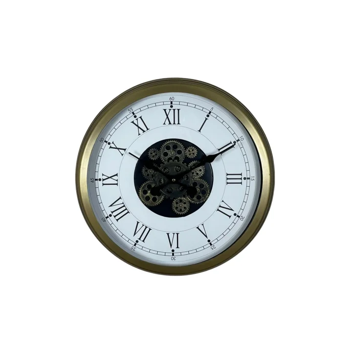 Mey İthalat® Vintage Roma Rakamlı 60 Cm Çarklı Duvar Saati