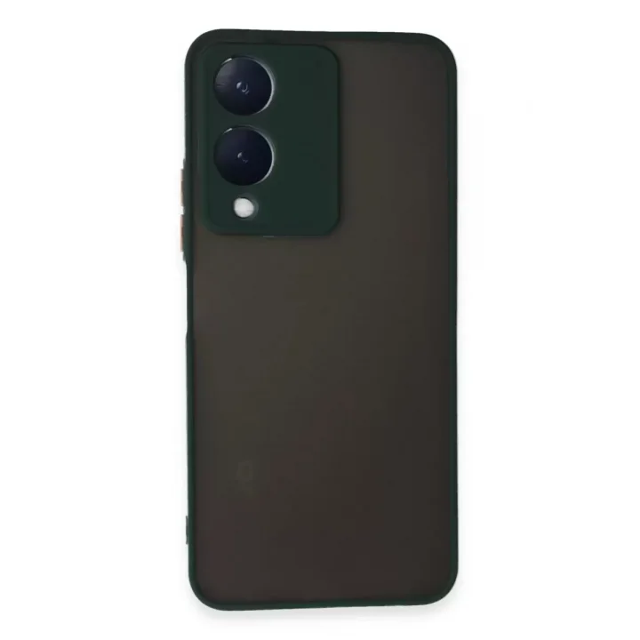 Mey İthalat®  Vivo Y17S Kılıf Montreal Silikon Kapak - Yeşil