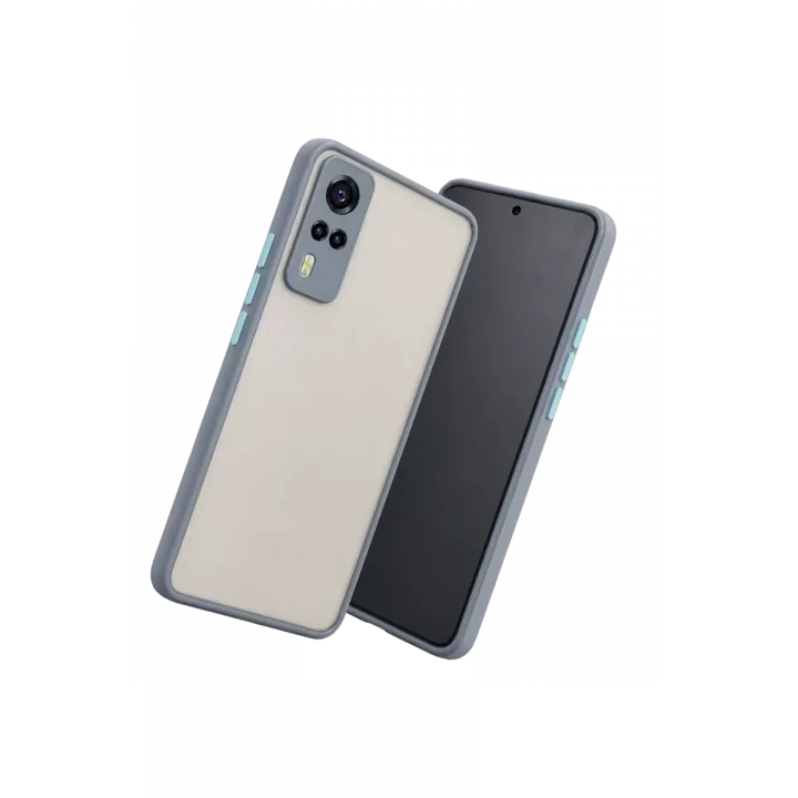 Mey İthalat®  Vivo Y53S Kılıf Montreal Silikon Kapak - Gri