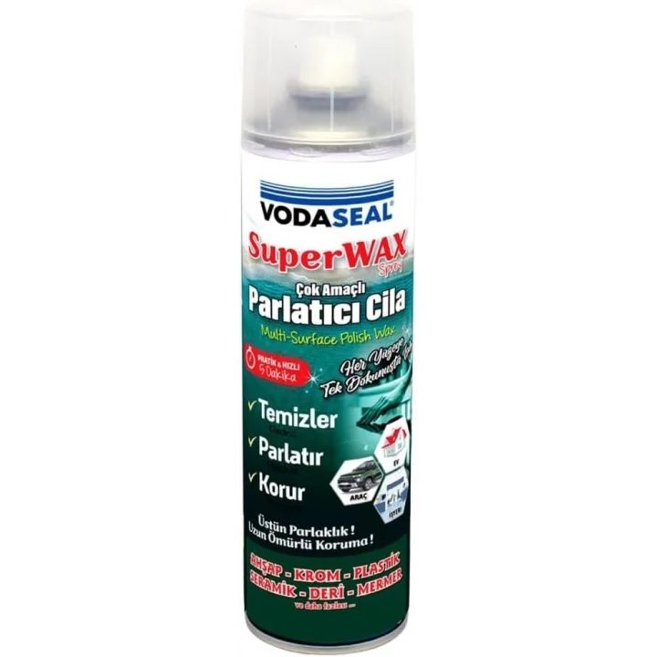 Mey İthalat® Vodaseal Süper Wax Çok Amaçlı Parlatıcı Cila 500 ml