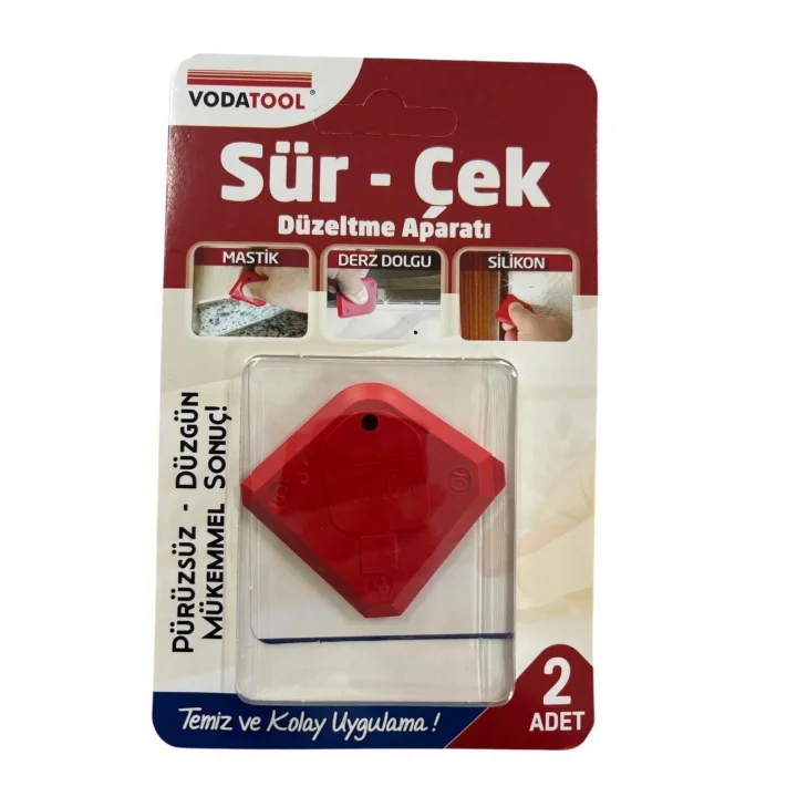 Mey İthalat® Vodatool Sür Çek Silikon Mastik Düzeltme Aparatı