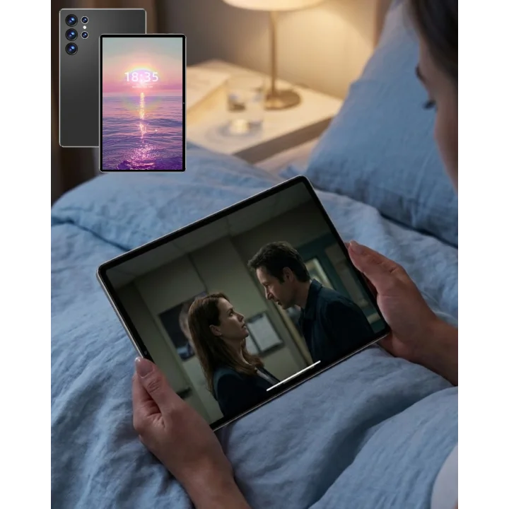 Mey İthalat® WiFi Destekli Android Tablet 10.1 İnç Geniş Ekran Tablet Seti
