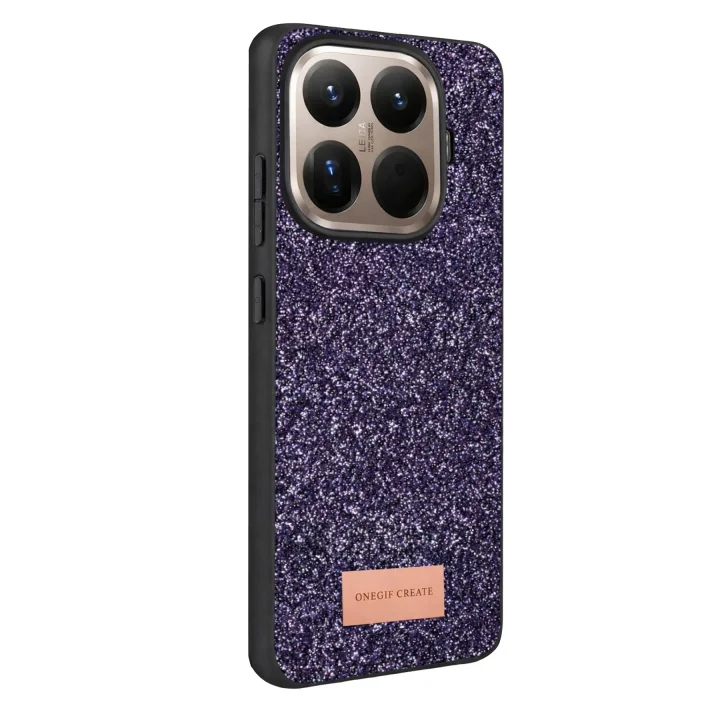 Mey İthalat®  Xiaomi Mi 15T Pro Bright Simli Kapak - Derin Mor