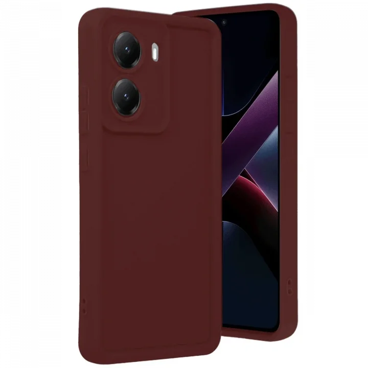 Mey İthalat®   Poco X7 Pro Viera Silikon - Bordo
