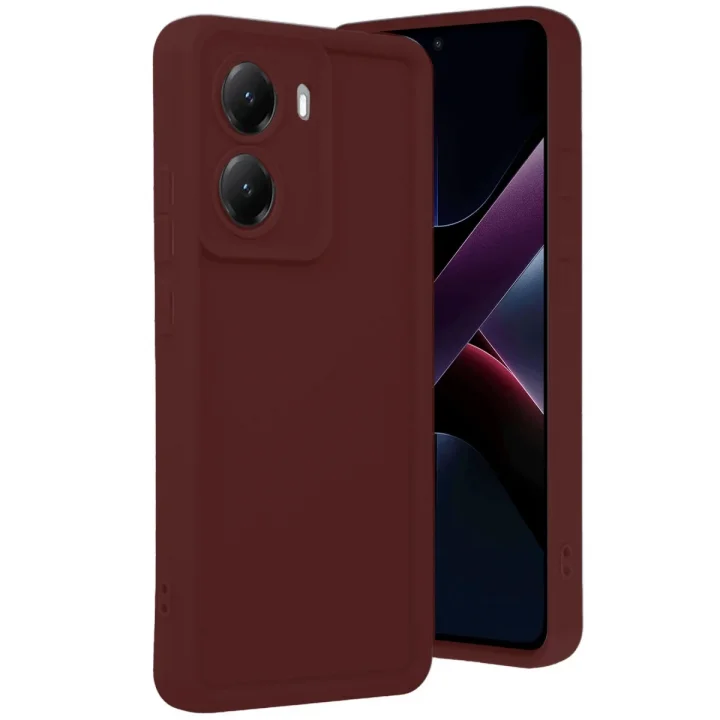 Mey İthalat®   Poco X7 Pro Viera Silikon - Bordo