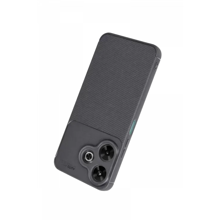 Mey İthalat®  Xiaomi Redmi 13 4G Kılıf Auto Focus Karbon Kapak - Gri