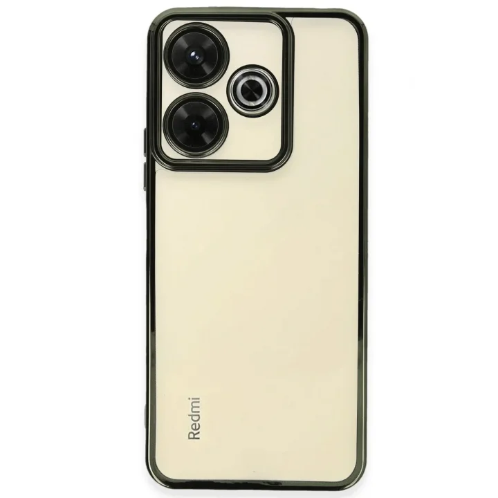 Mey İthalat®   Redmi 13 4G Kılıf  Lensli Silikon - Yeşil