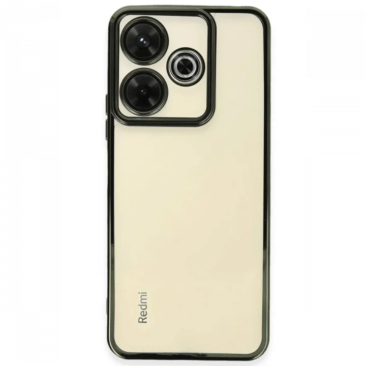 Mey İthalat®   Redmi 13 4G Kılıf  Lensli Silikon - Yeşil