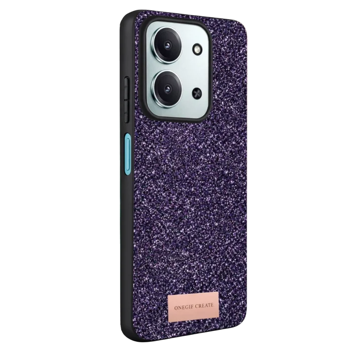 Mey İthalat®  Xiaomi Redmi 15C 4G Bright Simli Kapak - Derin Mor