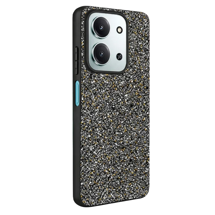 Mey İthalat®  Xiaomi Redmi 15C 4G Bright Simli Kapak - Gold