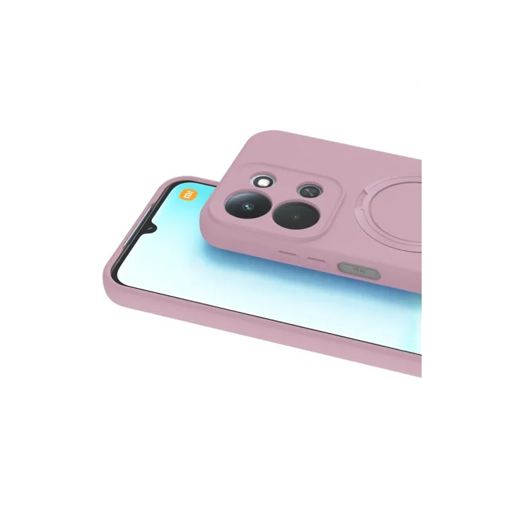 Mey İthalat®   Redmi 15C 4G Regal Magsafe Standlı Kapak - Açık Pembe
