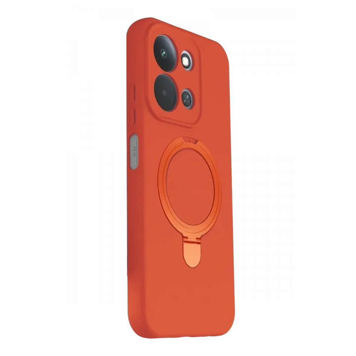 Mey İthalat®   Redmi 15C 4G Regal Magsafe Standlı Kapak - Turuncu