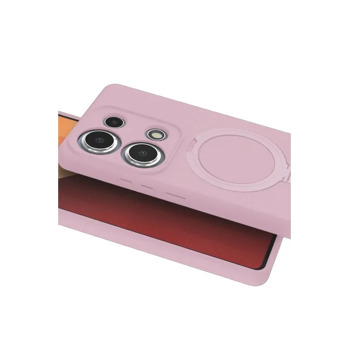 Mey İthalat®   Redmi Note 13 Pro 4G Regal Magsafe Standlı Kapak - Açık Pembe