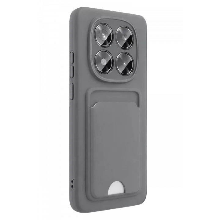 Mey İthalat®  Xiaomi Redmi Note 15 4G Kelvin Kartvizitli Silikon - Gri