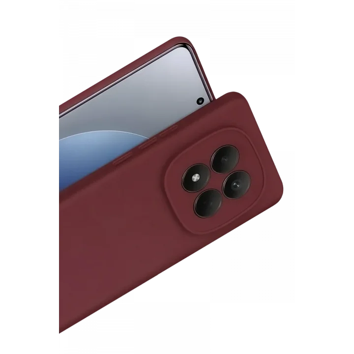 Mey İthalat®   Redmi Note 15 Pro 4G First Silikon - Bordo