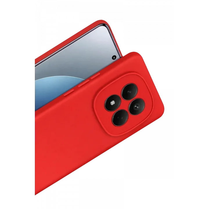 Mey İthalat®   Redmi Note 15 Pro 4G First Silikon - Kırmızı