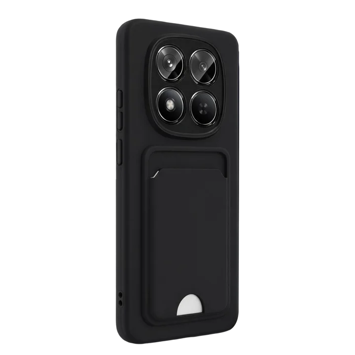 Mey İthalat®  Xiaomi Redmi Note 15 Pro 4G Kelvin Kartvizitli Silikon - Siyah