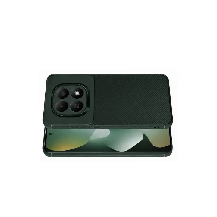 Mey İthalat®   Redmi Note 15 Pro 5G Auto Focus Karbon Kapak - Koyu Yeşil