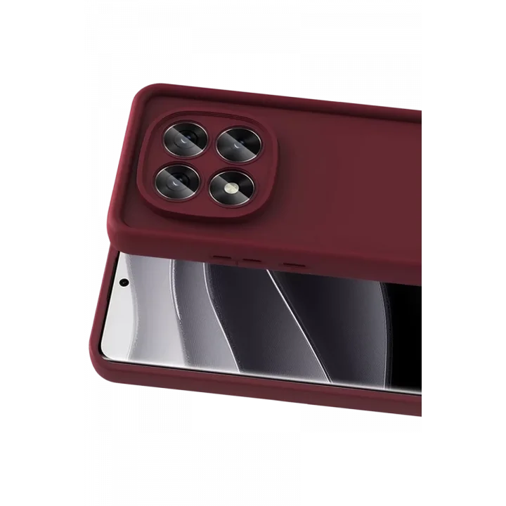 Mey İthalat®  Xiaomi Redmi Note 15 Pro 5G Viera Silikon - Bordo