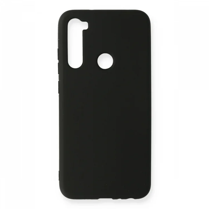 Mey İthalat®  Xiaomi Redmi Note 8 Kılıf Nano içi Kadife Silikon - Siyah