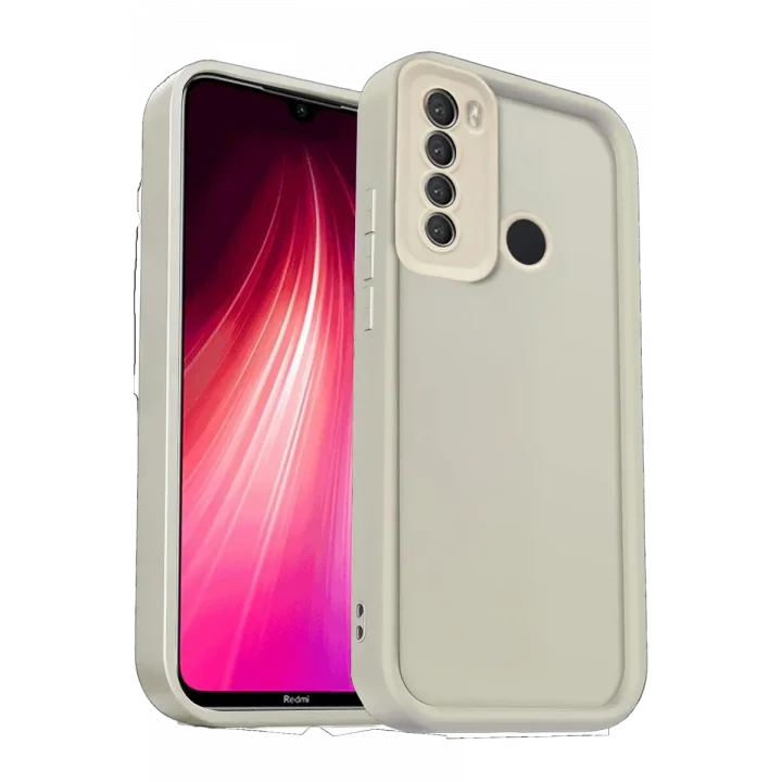 Mey İthalat®   Redmi Note 8 Kılıf Viera Silikon - Krem