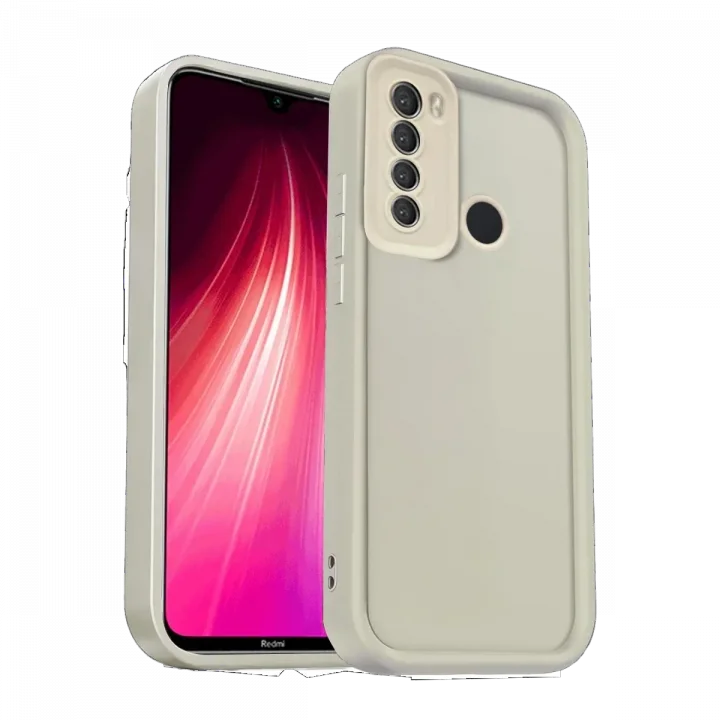 Mey İthalat®   Redmi Note 8 Kılıf Viera Silikon - Krem