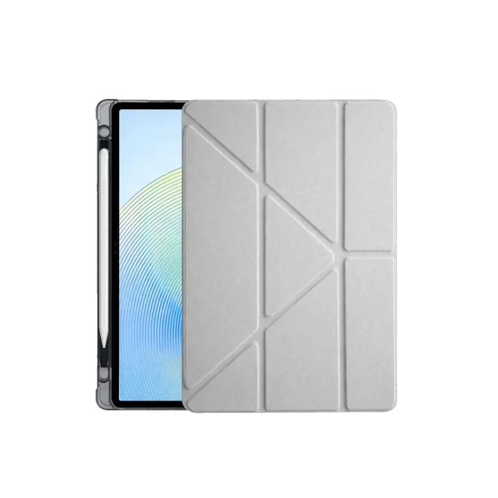 Mey İthalat®  Xiaomi Redmi Pad 2 Kalemlikli Mars Tablet Kılıfı - Gri