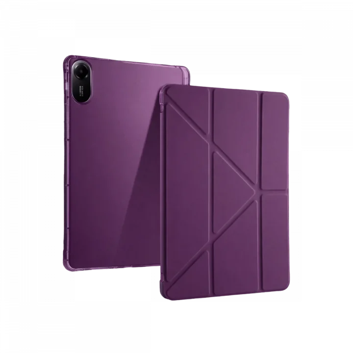 Mey İthalat®  Xiaomi Redmi Pad 2 Kalemlikli Mars Tablet Kılıfı - Mürdüm