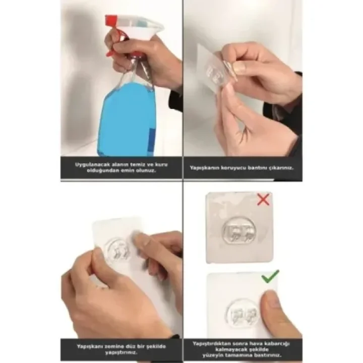 Mey İthalat® Yapışkanlı Duş ve Banyo Rafı