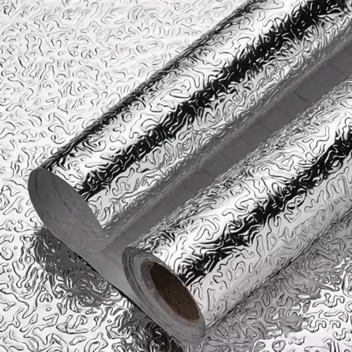 Mey İthalat® Yapışkanlı Mutfak Folyo Gümüş 40 cm x 10 m