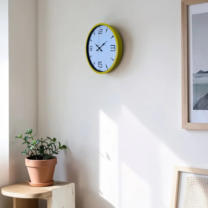 Mey İthalat® Yellow Line 36 Cm Duvar Saati