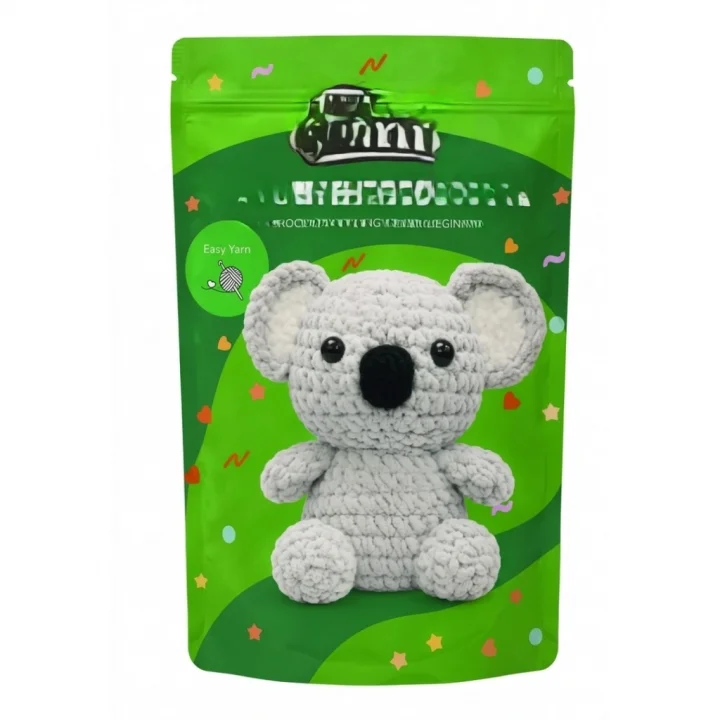 Mey İthalat® Yeni Başlayanlar İçin Koala Amigurumi Örgü Kiti