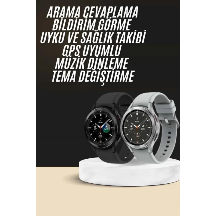 Mey İthalat® Yeni Nesil Akıllı Saat Çağrı Cevaplayabilen Plastik 47 Mm Uyumlu Kordon