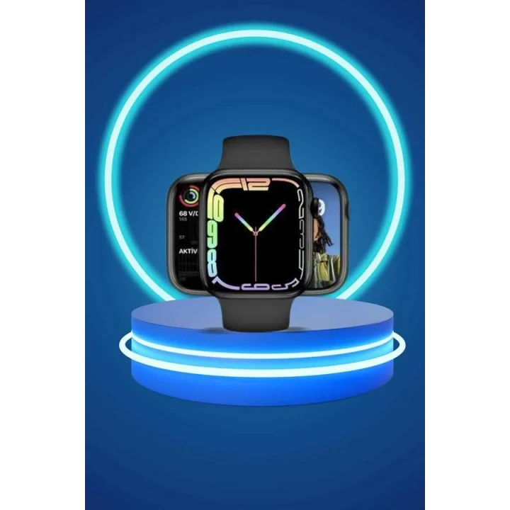 Mey İthalat® Yeni Nesil Akıllı Saat ve Ucuz Kaliteli Bluetooth Kablosuz Kulaklık Amoled Ekran